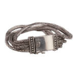 Sterling Silver - SILPADA Bali Wheat & Byzantine Chain 7.5" Heavy Bracelet - 64g