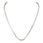 Sterling Silver - ITALY MILOR 4mm Popcorn Chain 22" Necklace - 13g