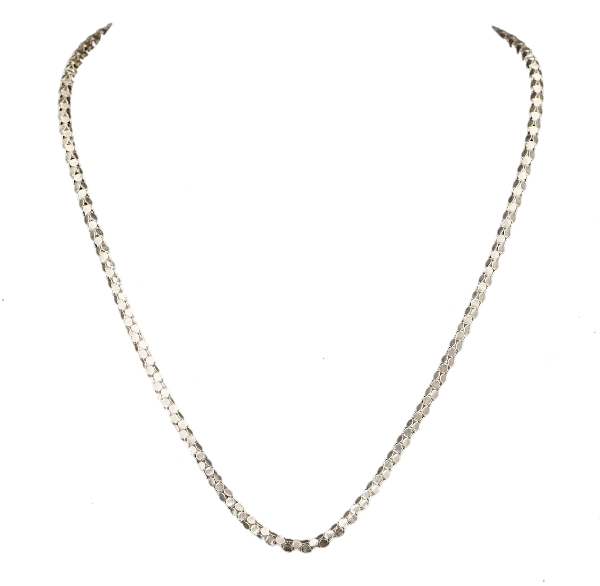 Sterling Silver - ITALY MILOR 4mm Popcorn Chain 22" Necklace - 13g